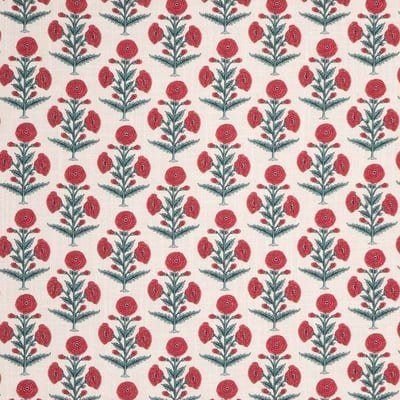 Tela Flavia para libro de boda: claveles en hileras