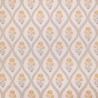 Tela Irene para libro de boda: pequeña flor enmarcada en ojiva