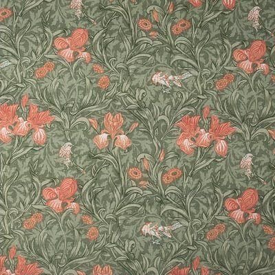 Tela Leonor para libro de boda: pájaros y flores silvestres